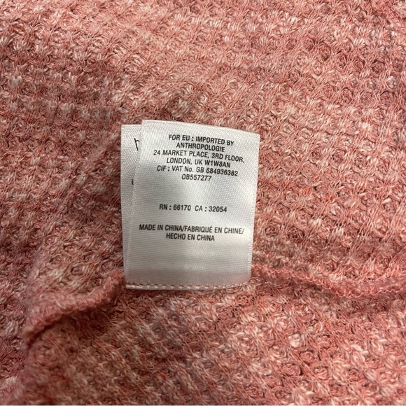 Anthropologie Postmark Sweater Size Small Pink "Maurisa" Cowl Neck Long Sleeves - Picture 11 of 11